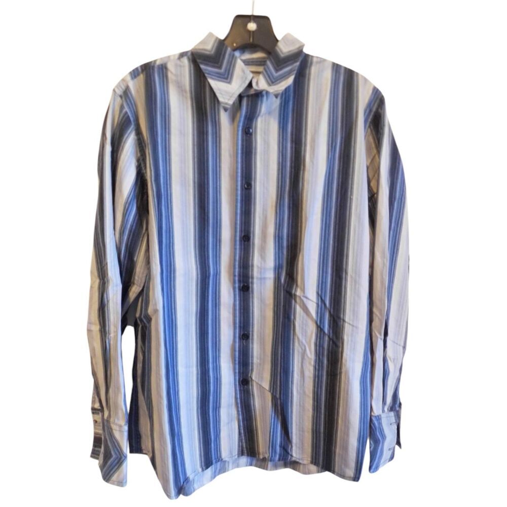 Utility brand Mens Vertical‎ blue striped button down
